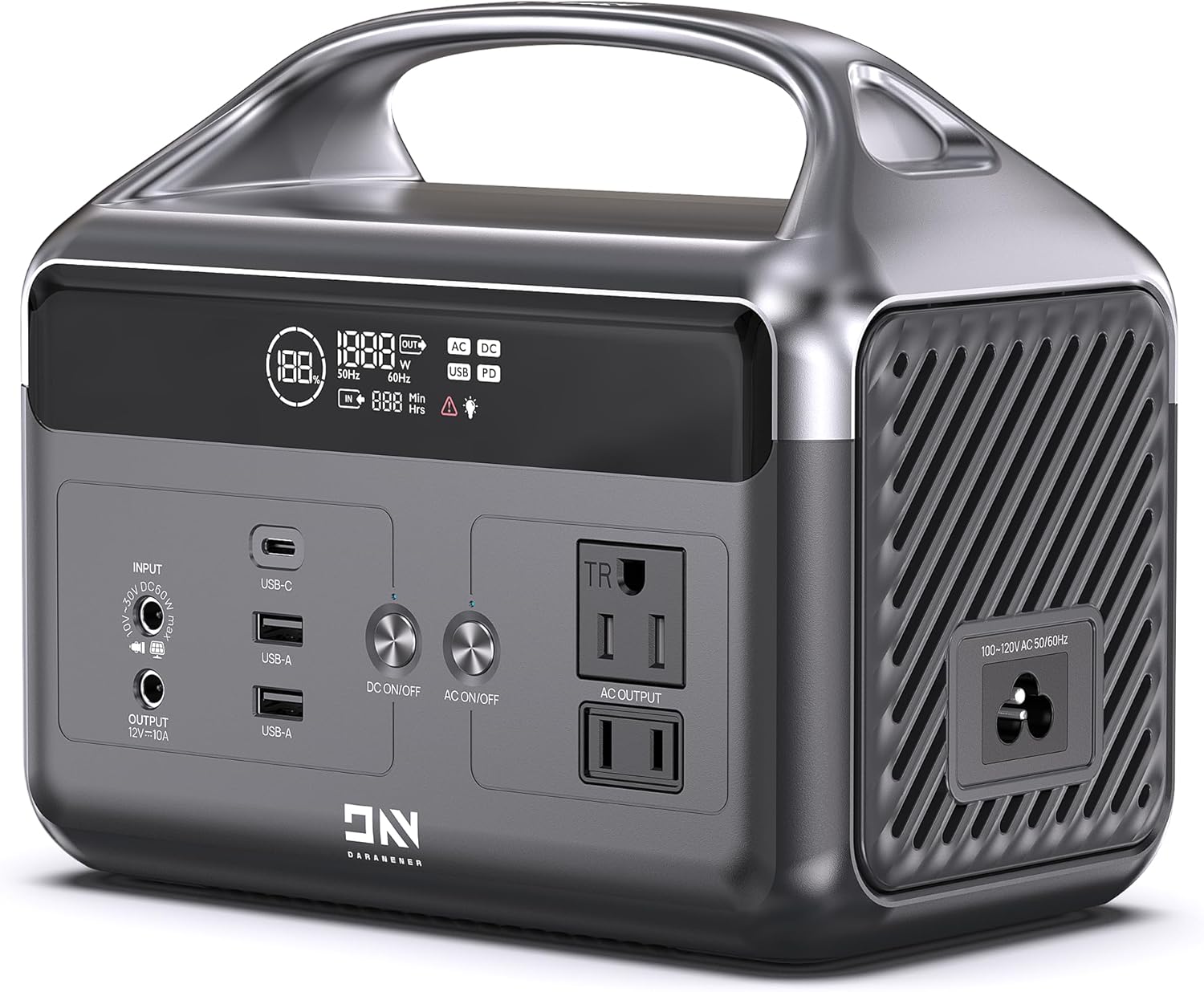 Outdoor Power Bank With Ac Outlet - Portable Power Station Lifepo4 Battery Backup