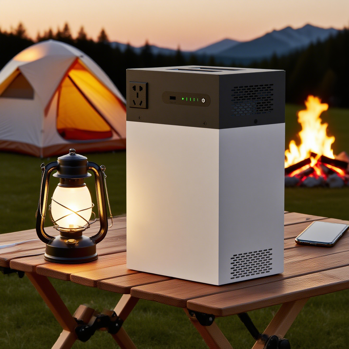 Outdoor Power Bank With Ac Outlet - Portable Power Bank 100W Solar Generator