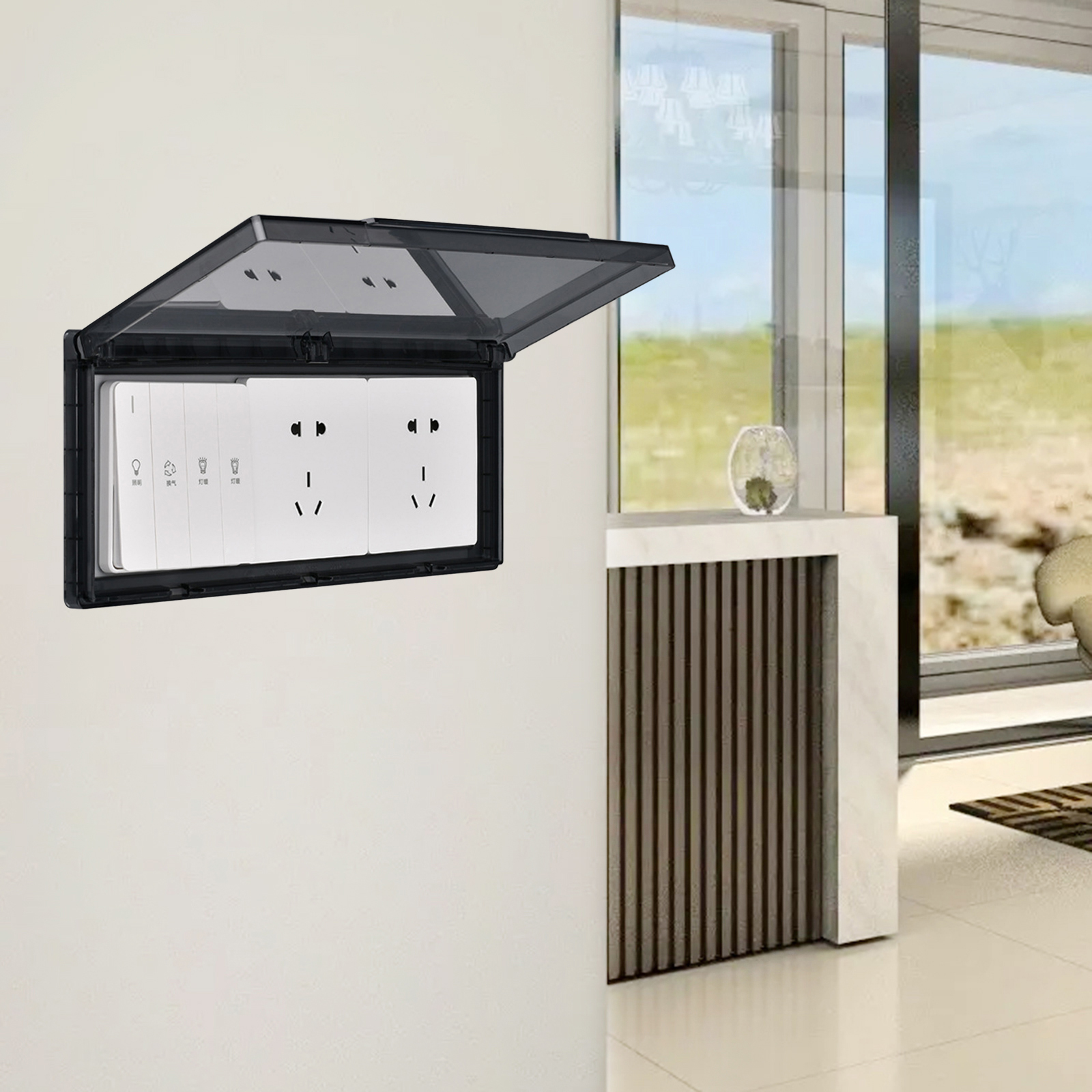 3 Gang Waterproof Outlet Cover - огляд і ціна Outdoor Power Socket Cover