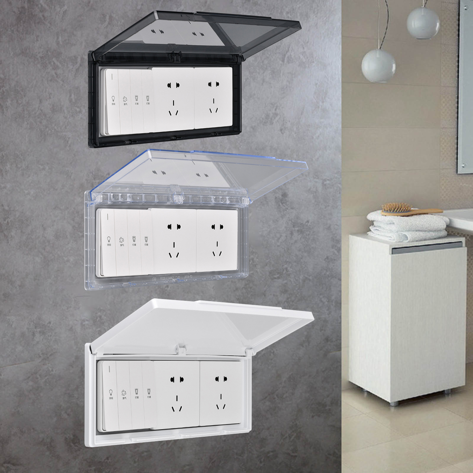 3 Gang Waterproof Outlet Cover - огляд і ціна Outdoor Power Socket Cover