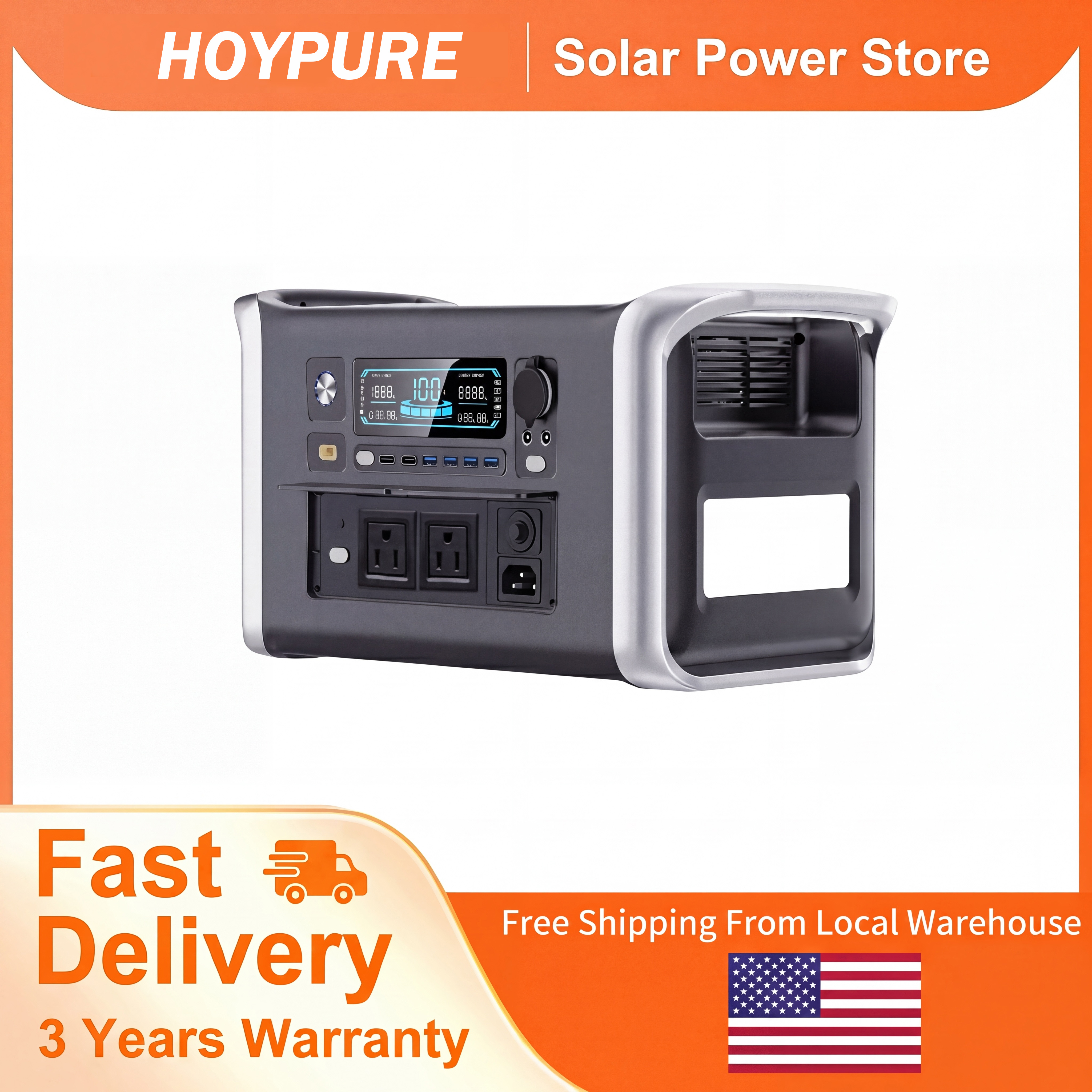 1024Wh Power Bank, LiFePO4 Sol - огляд і ціна Outdoor Power Bank With Ac Outlet