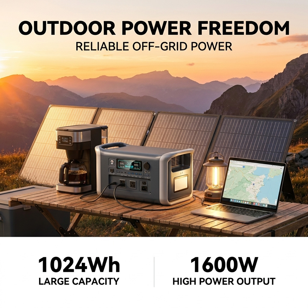 1024Wh Power Bank, LiFePO4 Sol - огляд і ціна Outdoor Power Bank With Ac Outlet