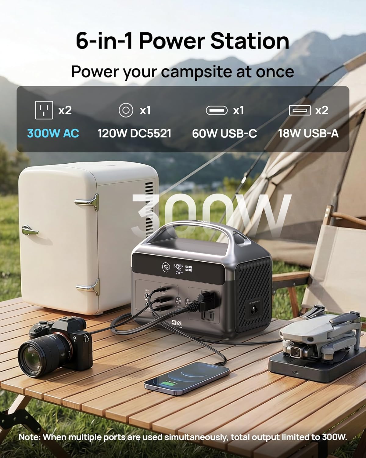 Portable Power Station Lifepo4 - огляд і ціна Outdoor Power Bank With Ac Outlet