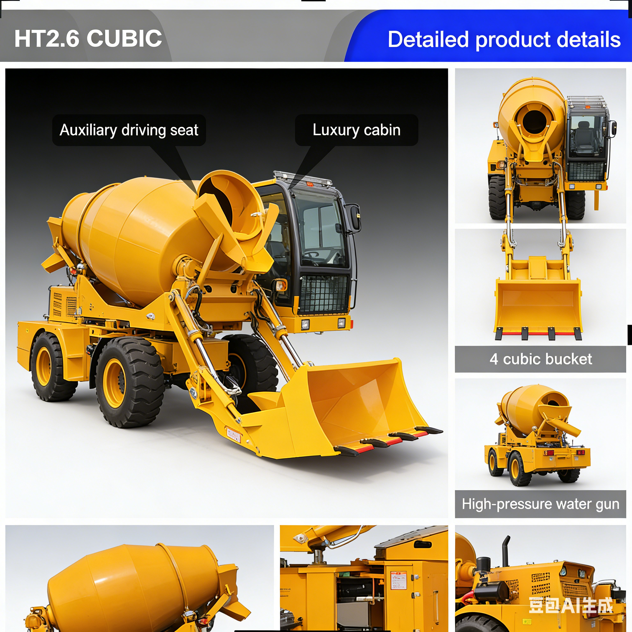 2026 Hot Selling Model 3.5m³ S - огляд і ціна Concrete Mixer Small