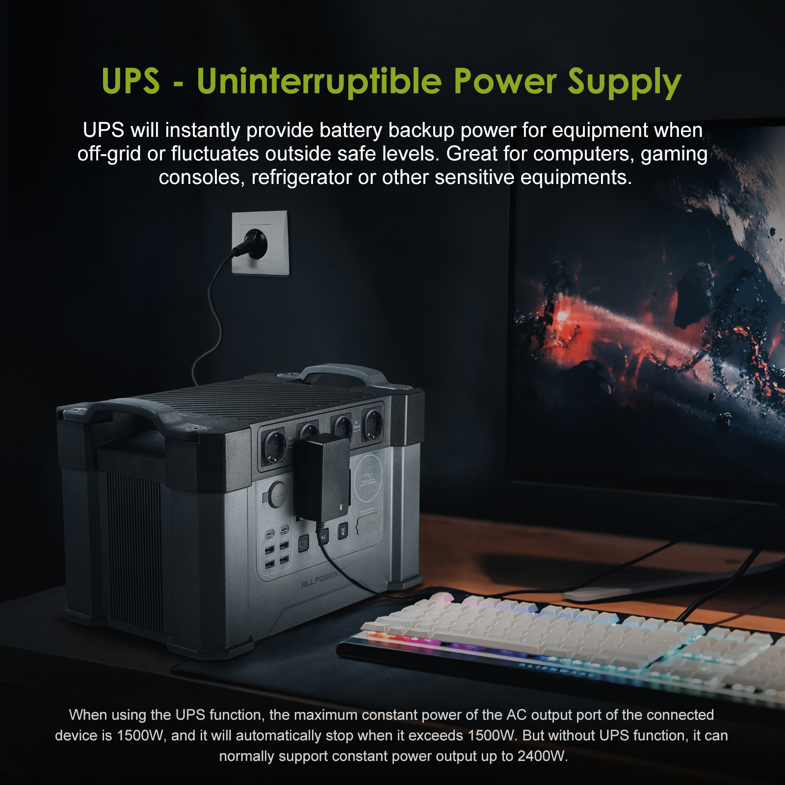 ALLPOWERS S2000 Pro Outdoor Ge - огляд і ціна Panel Power Outdoor