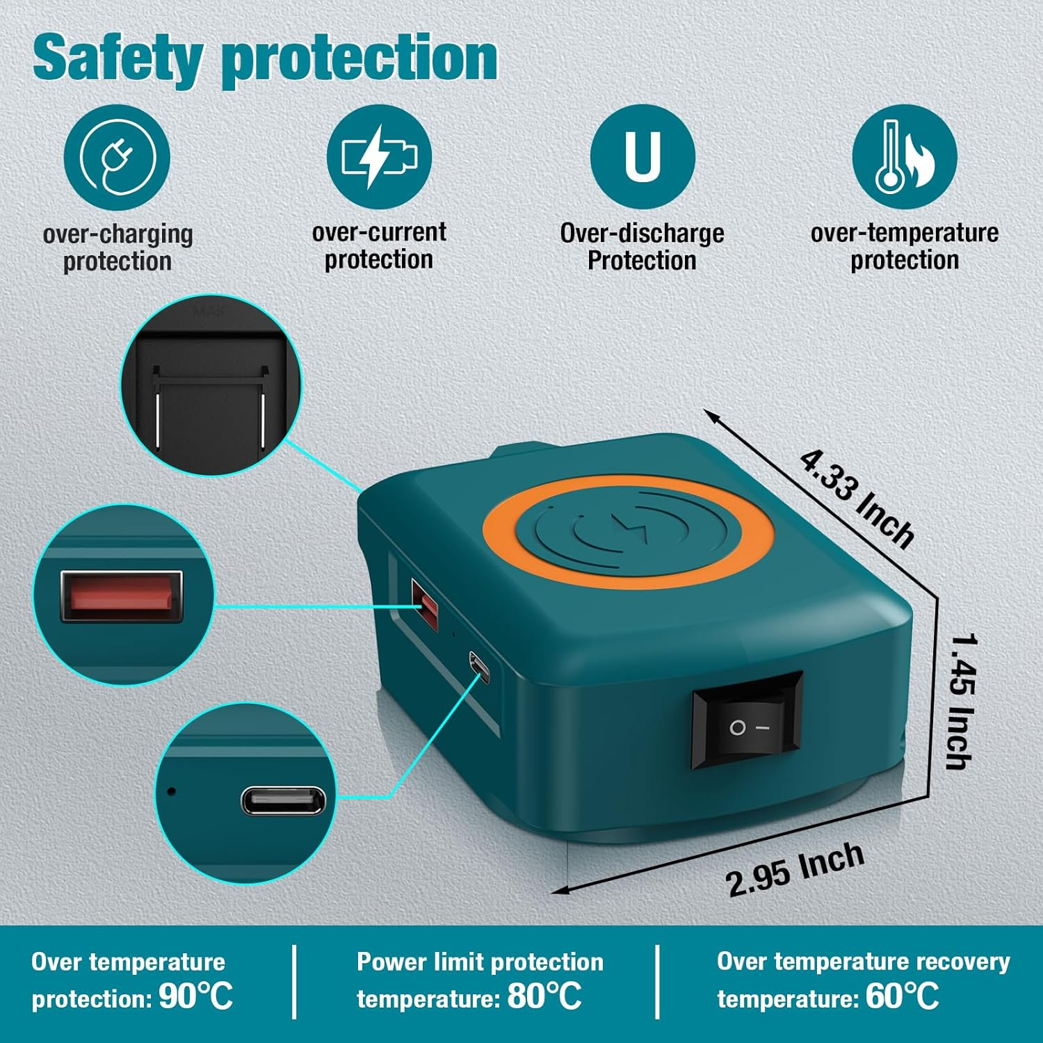 NEW Wireless Phone Charger for - огляд і ціна Outdoor Usb Power Adapter