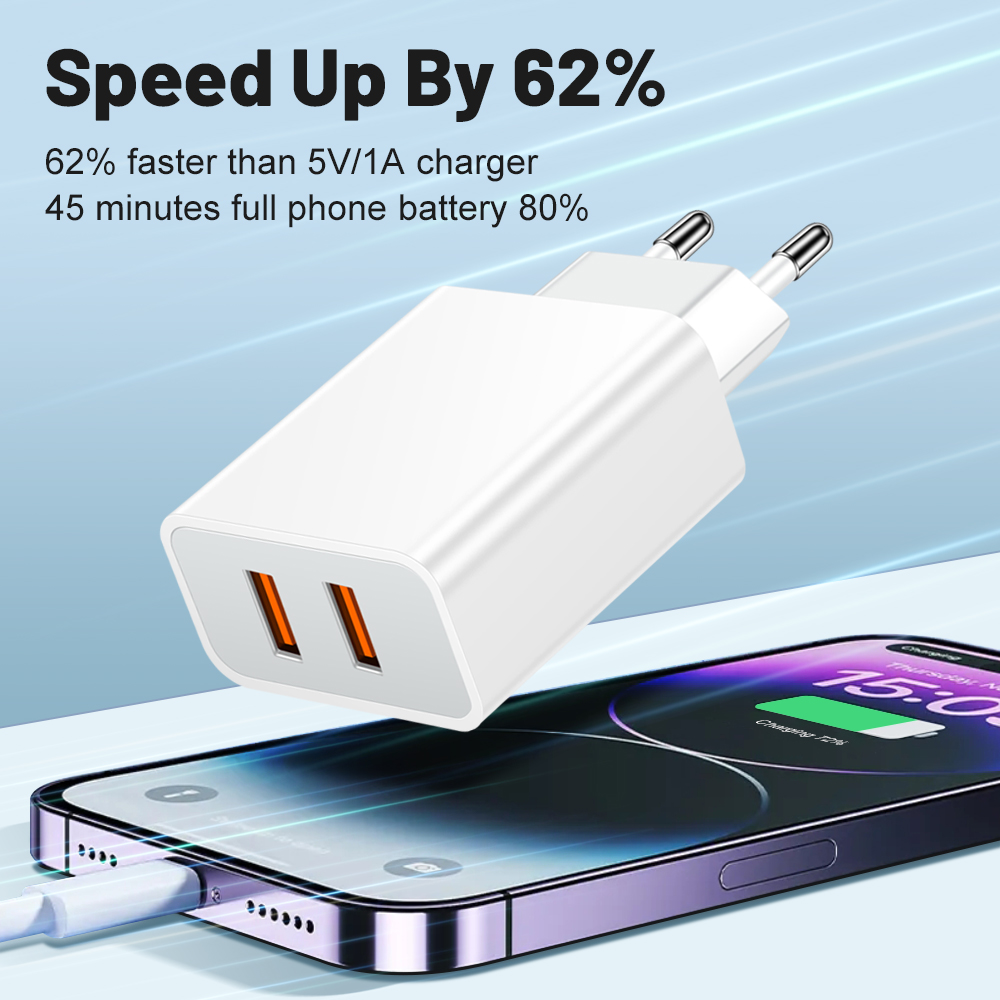 Dual USB Port QC3.0 USB Fast C - огляд і ціна Outdoor Usb Power Adapter