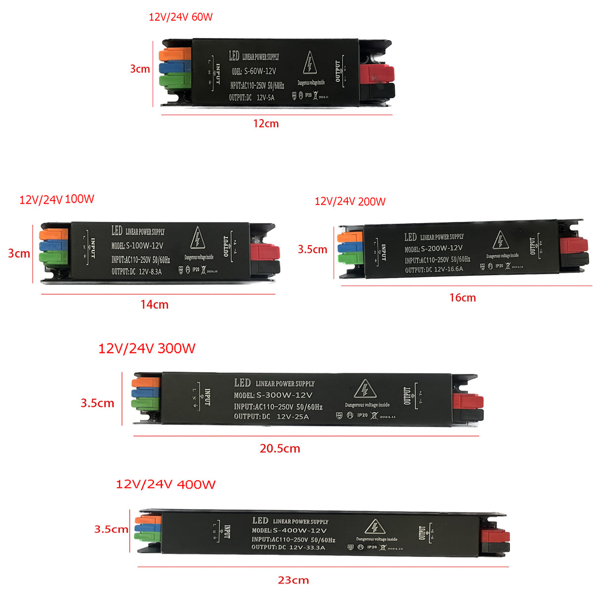 AC 110V 220V to DC 12V 24V LED - огляд і ціна Outdoor Power Supply 12V