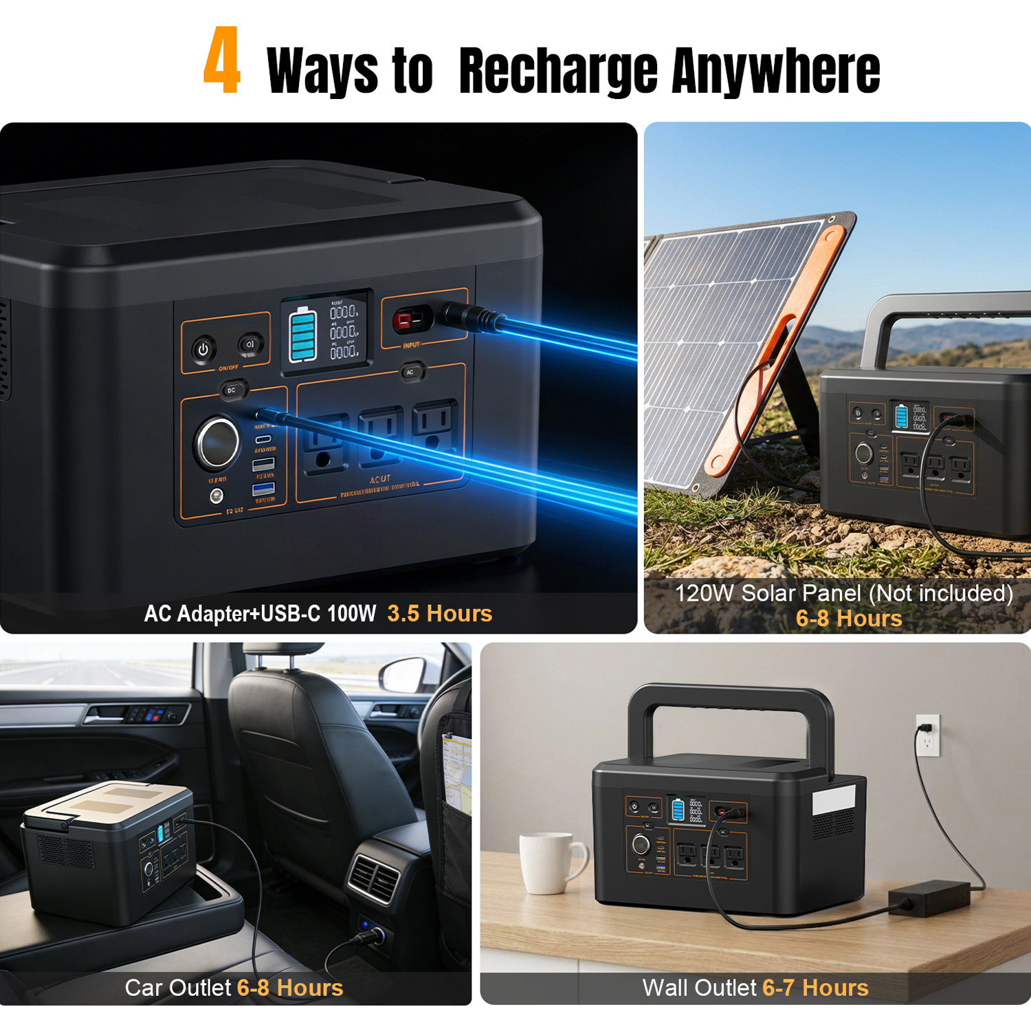 650W Portable Power Station,57 - огляд і ціна Outdoor Power Bank With Ac Outlet