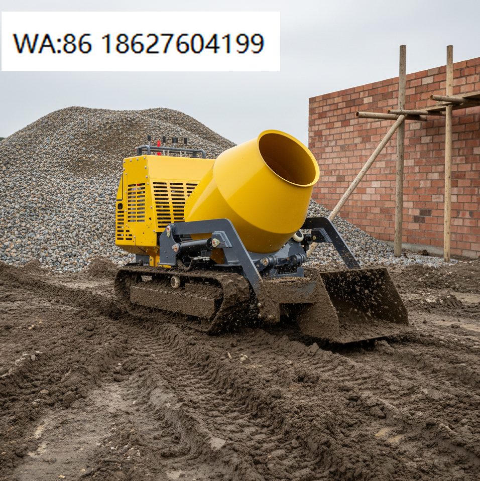 Self Walking Tracked Concrete  - огляд і ціна Concrete Mixer Small