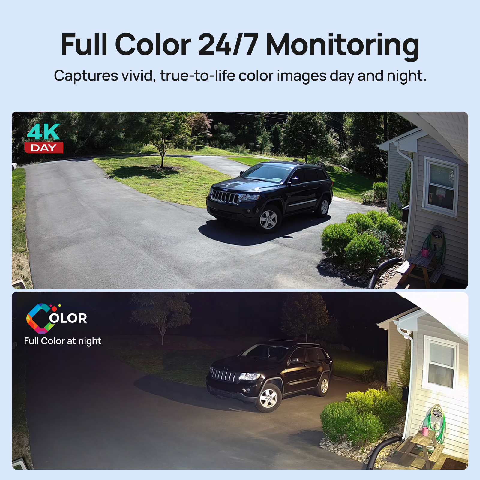 VIKYLIN 5MP Full Color IP Came - огляд і ціна Outdoor Power G Motion
