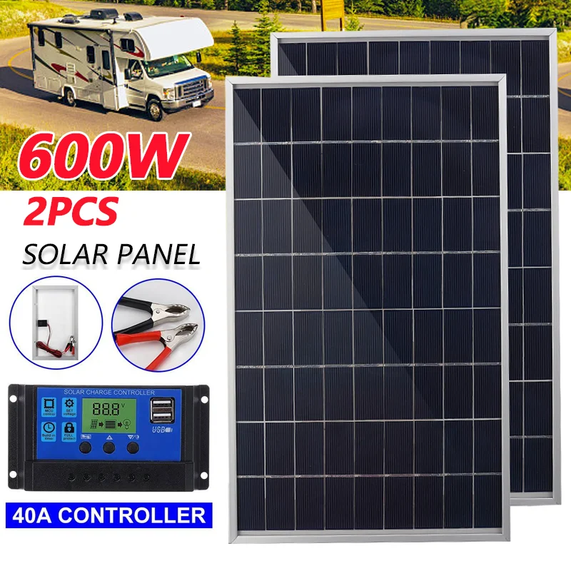 600W 12V Complete Solar Panel  - огляд і ціна Outdoor Power Supply 12V