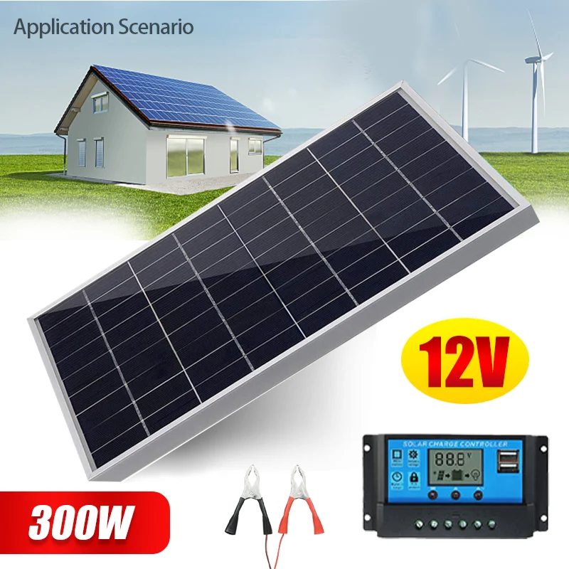 600W 12V Complete Solar Panel  - огляд і ціна Outdoor Power Supply 12V