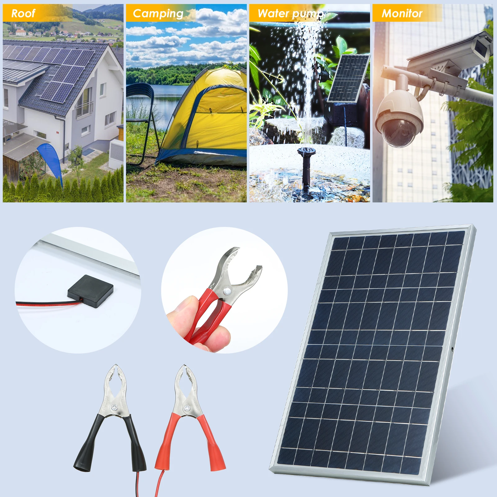 600W 12V Complete Solar Panel  - огляд і ціна Outdoor Power Supply 12V