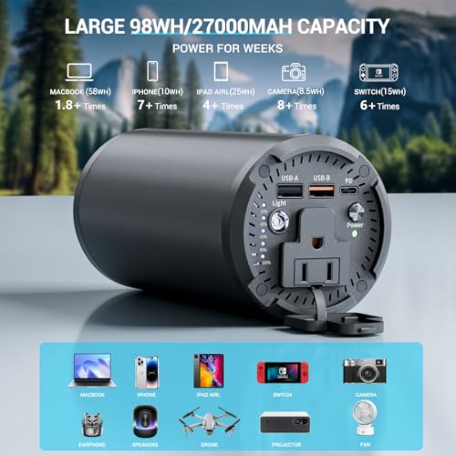 Portable Charger Laptop Power  - огляд і ціна Outdoor Power Bank With Ac Outlet