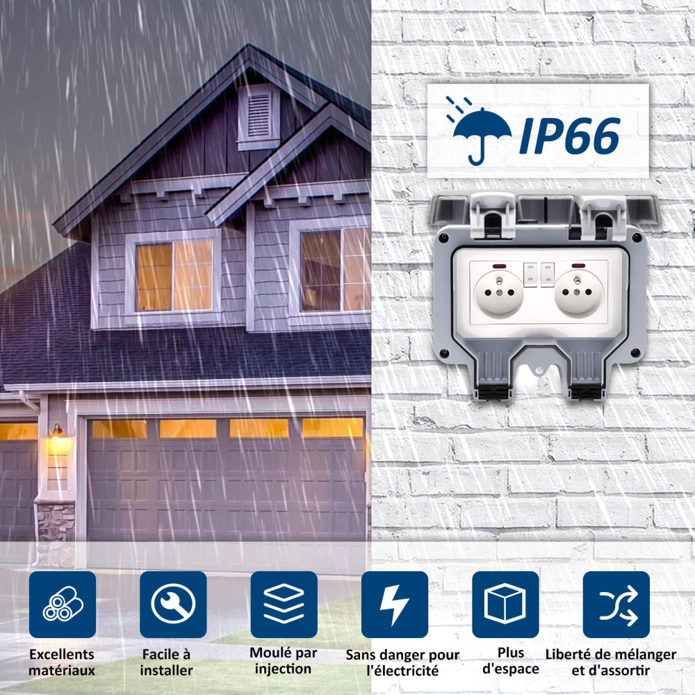 EIOMR France IP66 Weatherproof - огляд і ціна Outdoor Usb Power Adapter