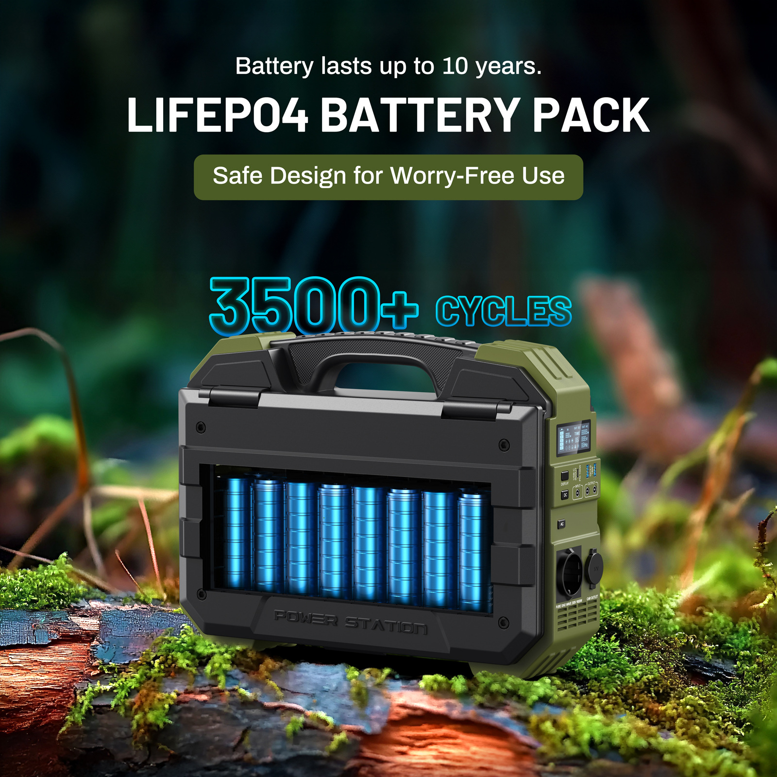 Portable Power station with So - огляд і ціна Panel Power Outdoor