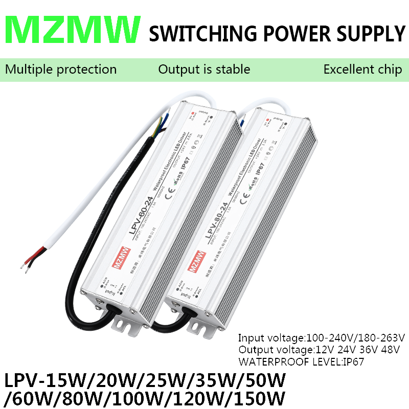 IP67 Waterproof Switching Powe - огляд і ціна Outdoor Power Supply 12V