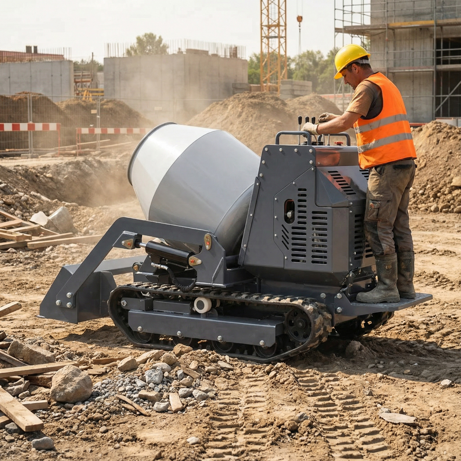 Factory Supply 13.5HP Gas Engi - огляд і ціна Concrete Mixer Small