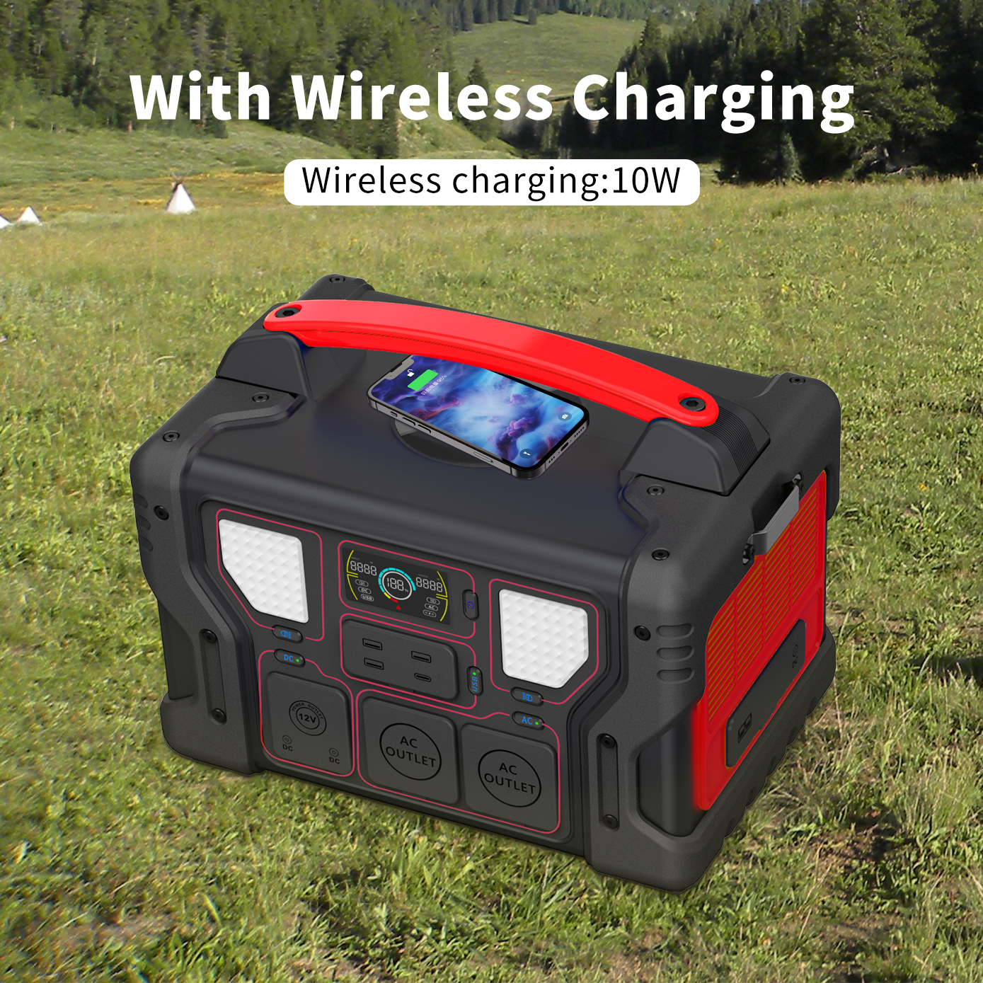 110V 220V AC Outlet Rechargeab - огляд і ціна Outdoor Power Bank With Ac Outlet