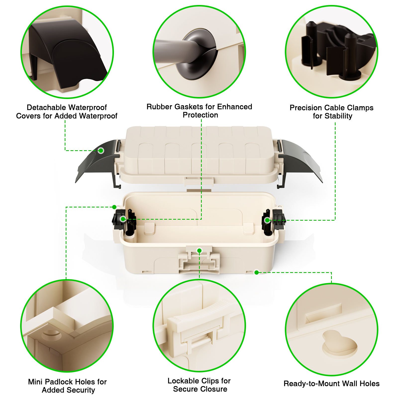 Outdoor Junction Box Large 32x - огляд і ціна Outdoor Power Cable Junction Box