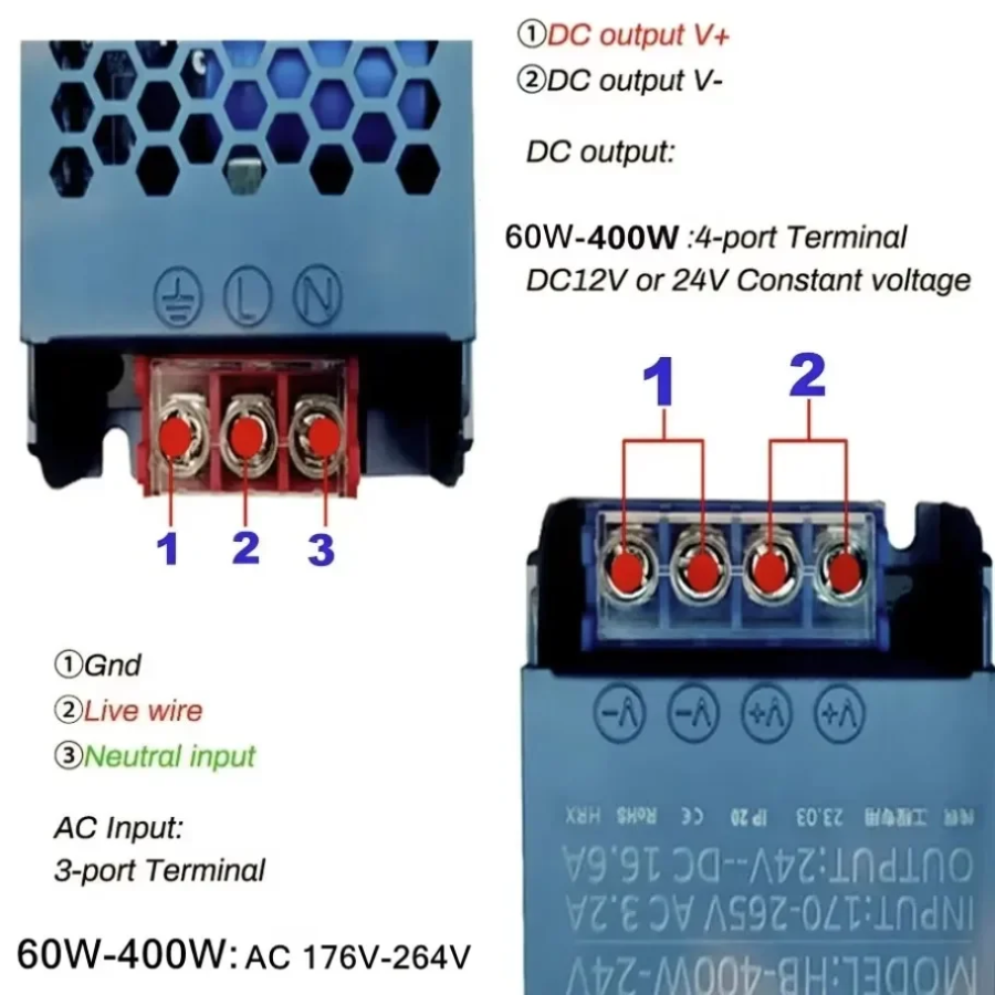 Ultra Thin 12V/24V LED Power S - огляд і ціна Outdoor Power Supply 12V