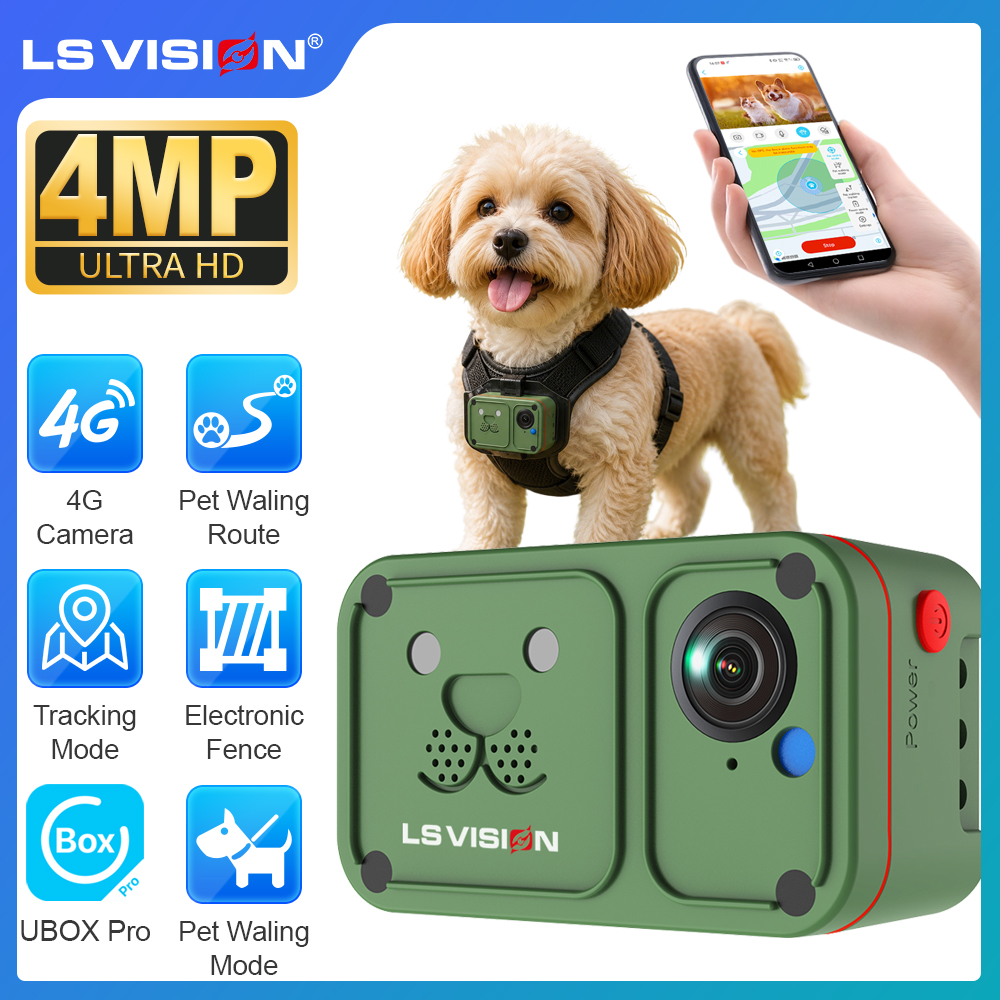 LS VISION 2K 4G Pet Collar Cam - огляд і ціна Outdoor Power G Motion