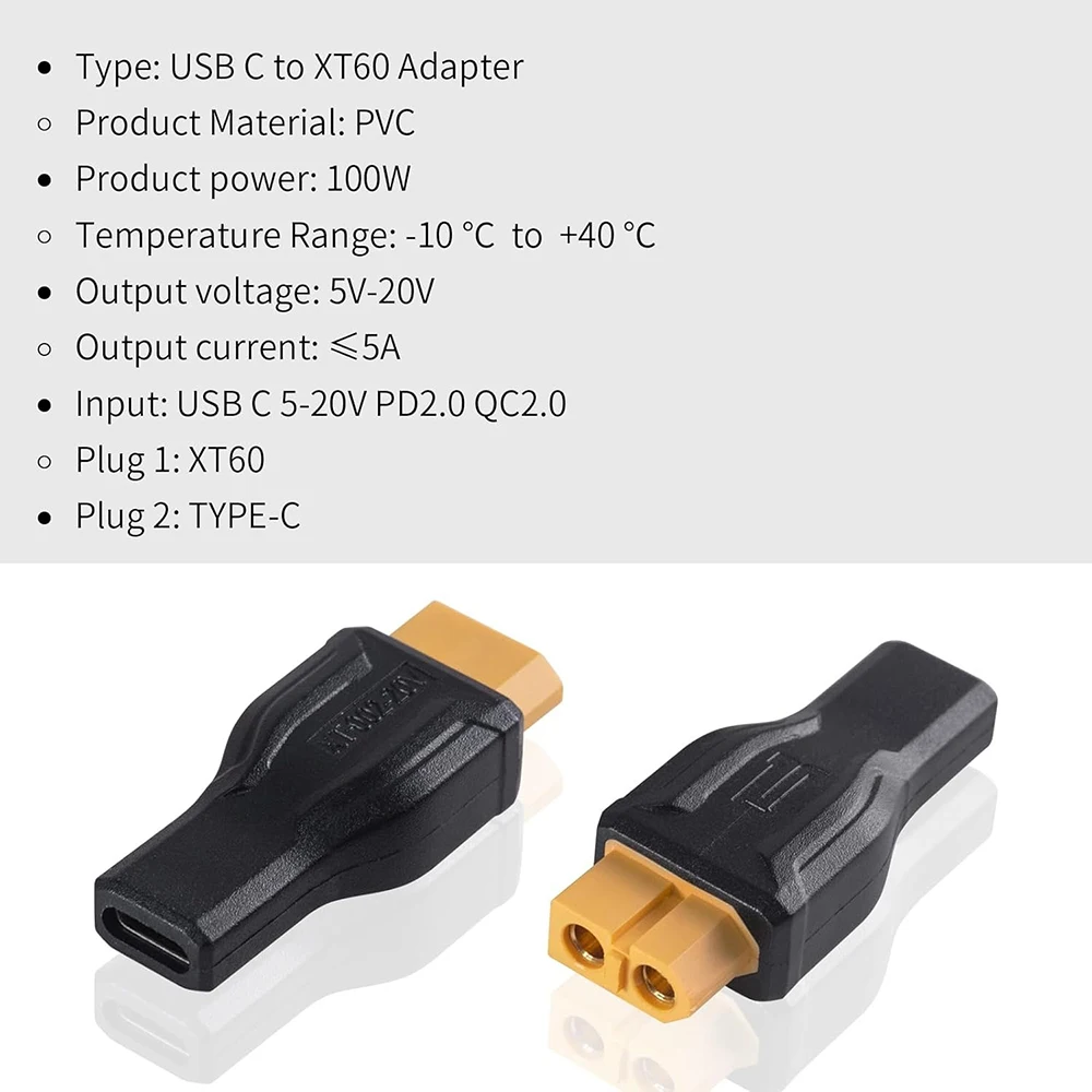 USB C to XT60 Adapter Converte - огляд і ціна Outdoor Usb Power Adapter