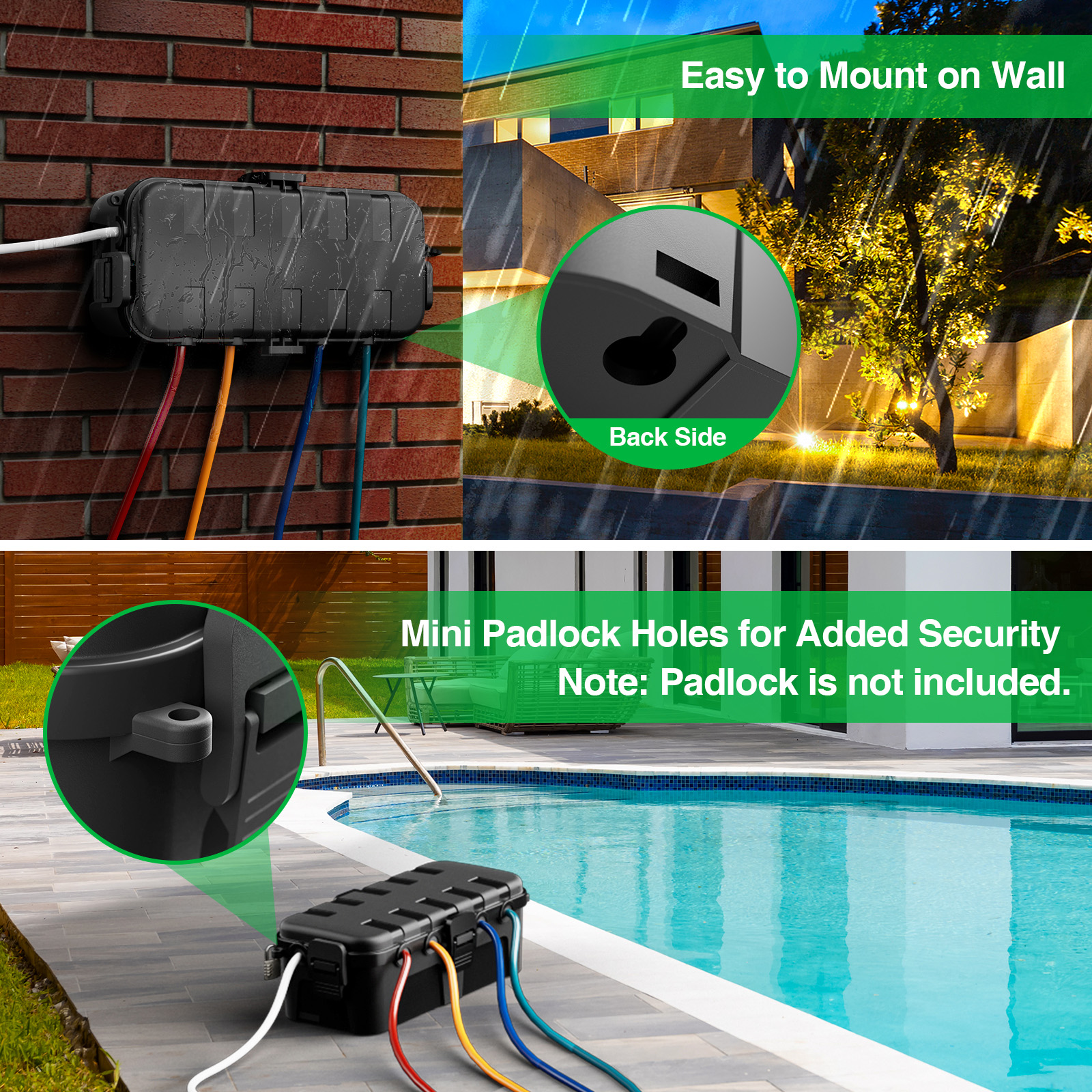 Medium Outdoor Electrical Box, - огляд і ціна Outdoor Power Socket Cover